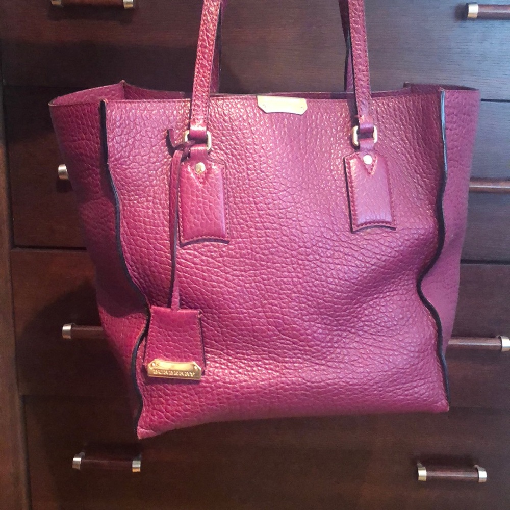 Burberry Tumbled Leather Tote
